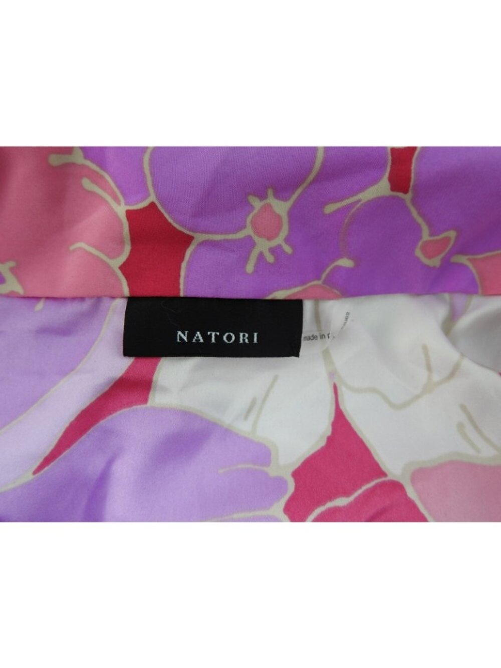 Natori Floral Pajama Set 2X Pink Purple Lounge Sleepwear Button Front Set 2pc - Picture 4 of 7